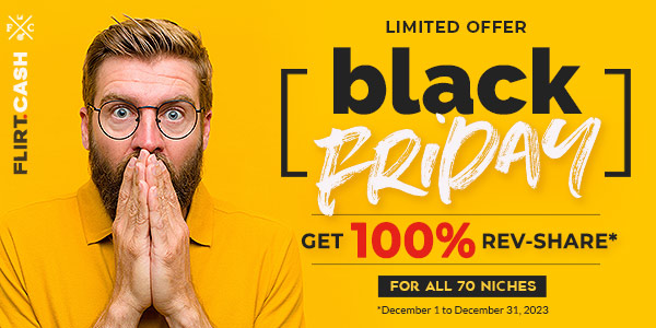 100% Rev-Share Black Friday @ FlirtCash